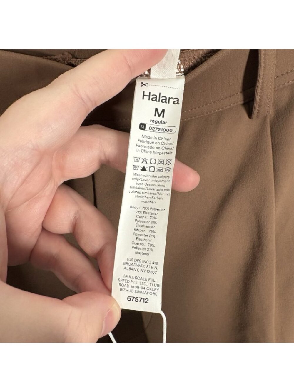 Halara Flex DayStretch High Waisted Pocket Straight Leg Work Pants Women M NWT - Picture 14 of 14